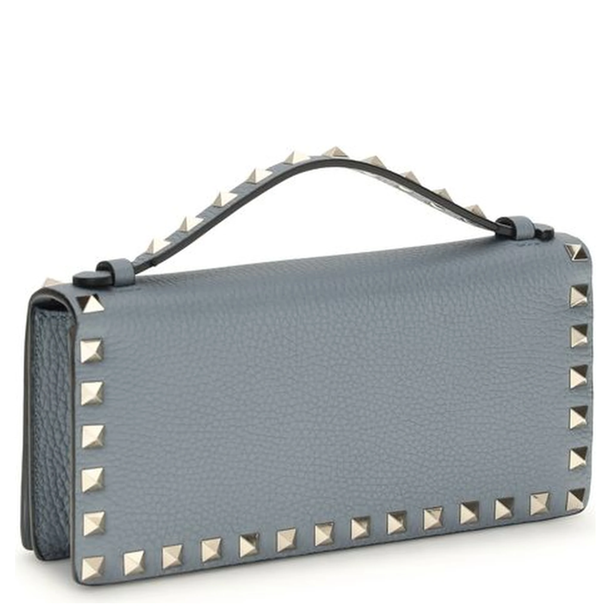 محفظة بوس توروس من جلد العجل الأزرق