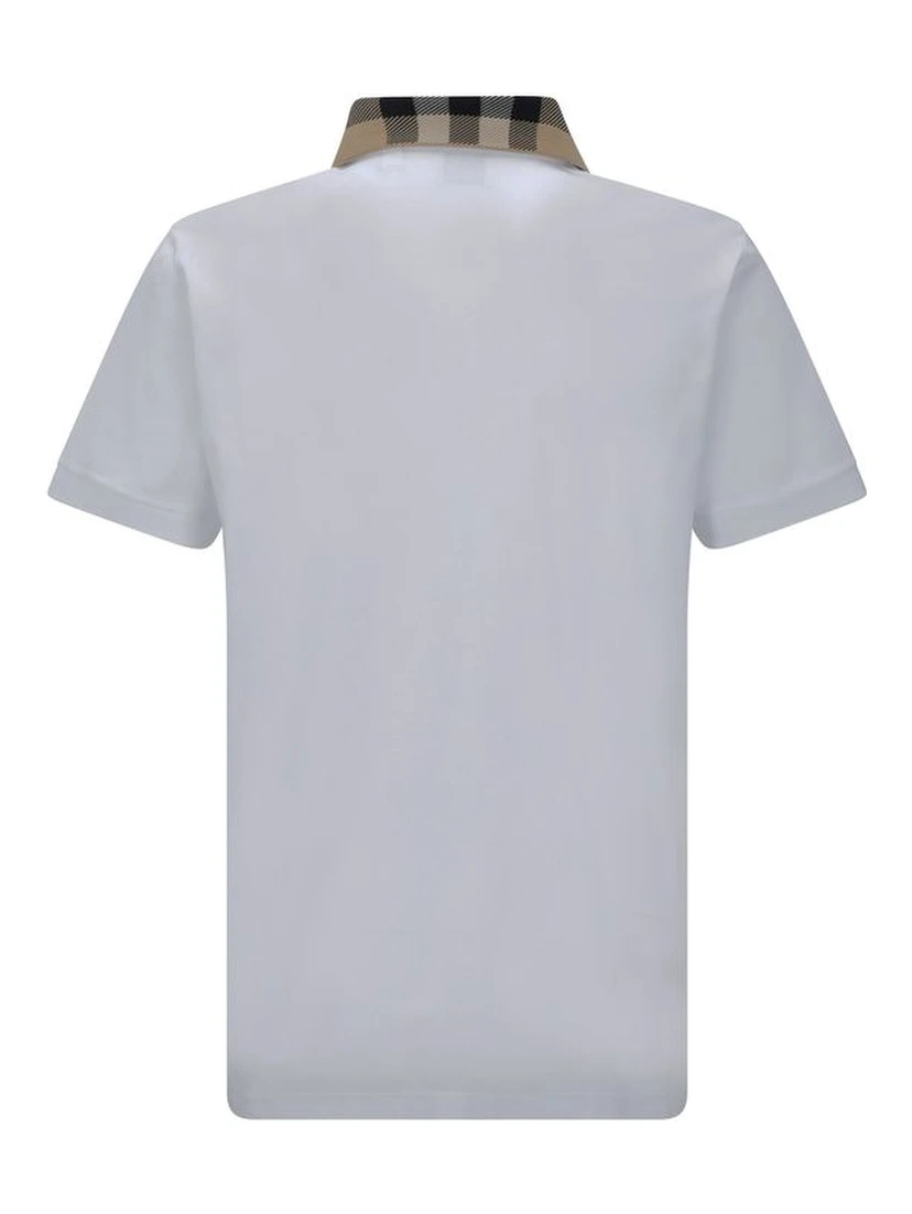 White Cotton Polo Shirt