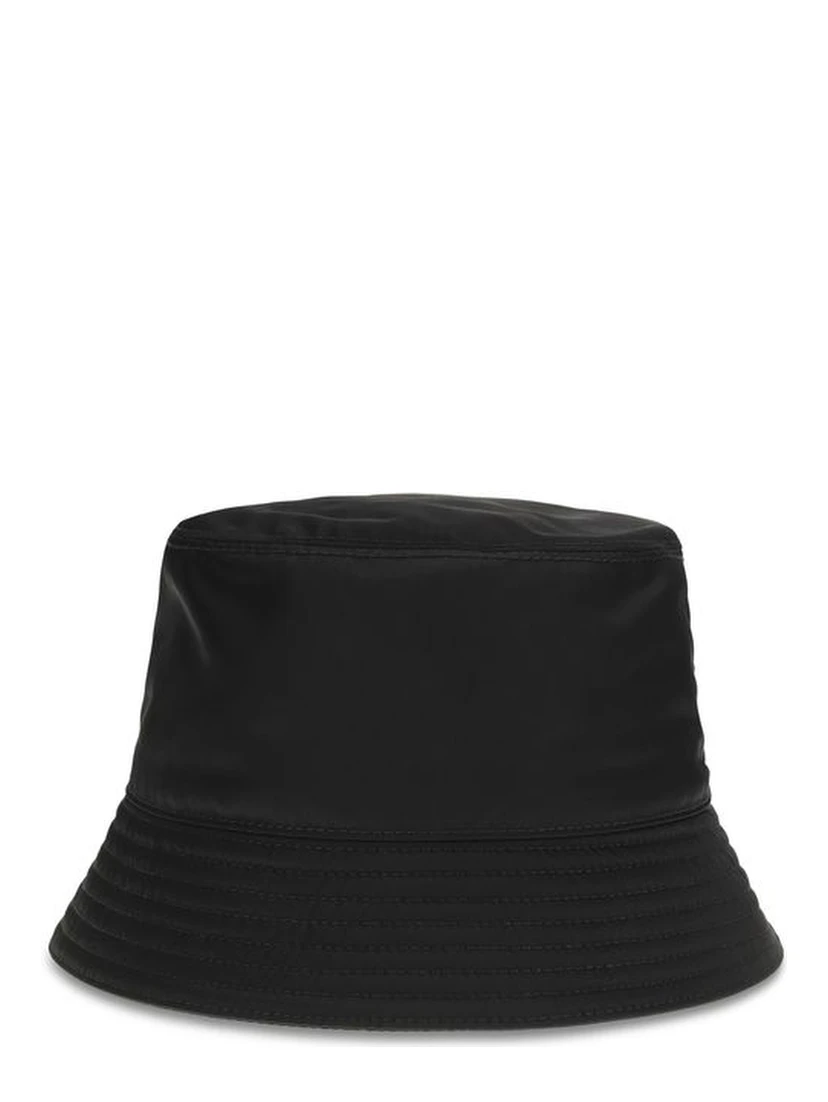 Black Recycled Polyamide Bucket Hat