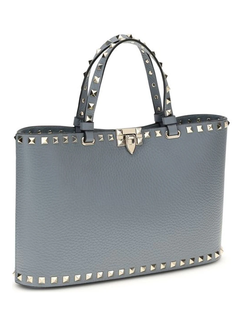 حقيبة كتف بوس توروس من جلد العجل الأزرق