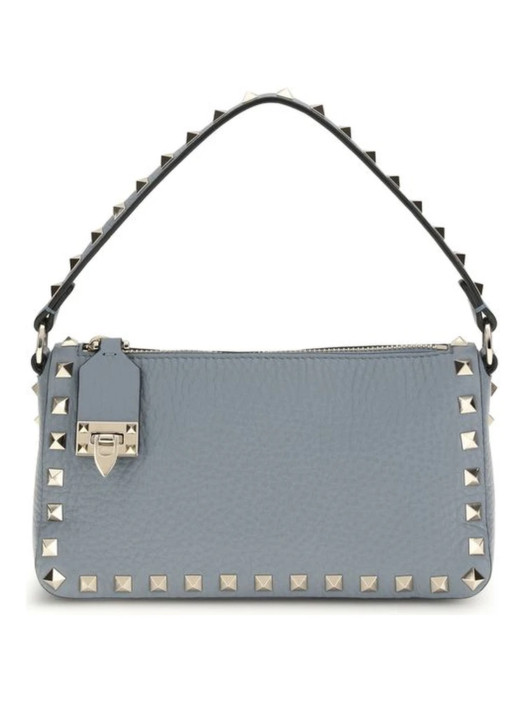 حقيبة كتف بوس توروس من جلد العجل الأزرق