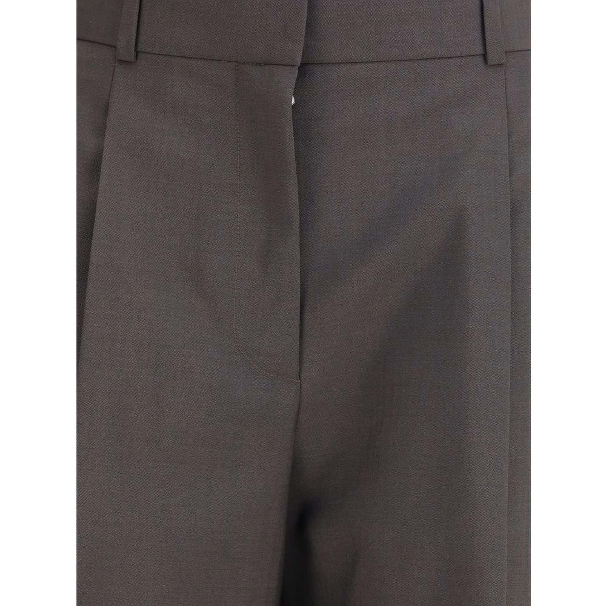 Brown Wool Dress Pants