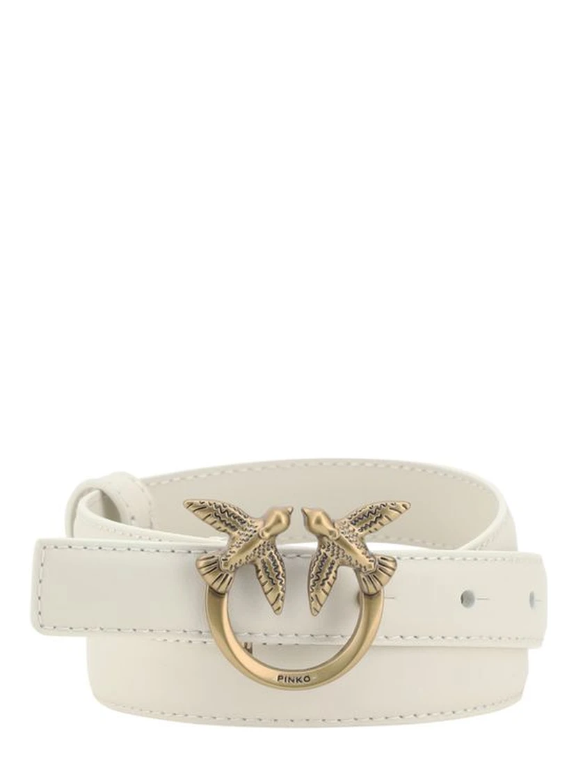 حزام بوس توروس العادي من جلد العجل الأبيض