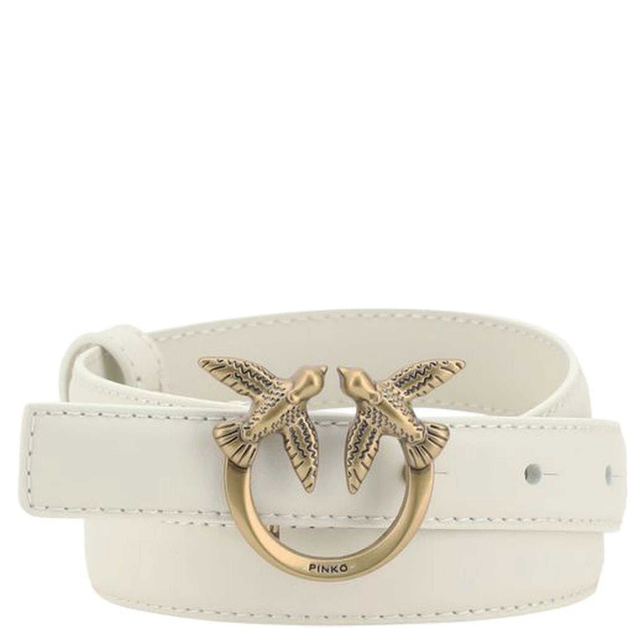 حزام بوس توروس العادي من جلد العجل الأبيض