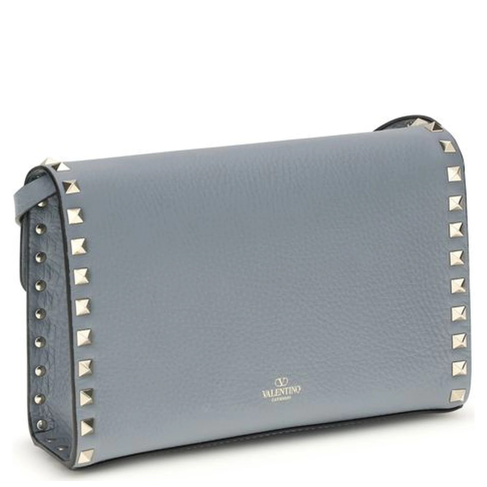 حقيبة كتف بوس توروس من جلد العجل الأزرق