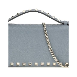 محفظة بوس توروس من جلد العجل الأزرق