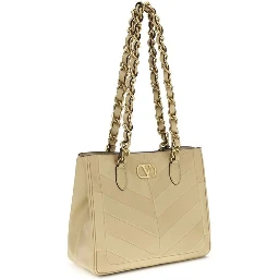 حقيبة كتف من جلد نابا الذهبي / جلد العجل بوس توروس