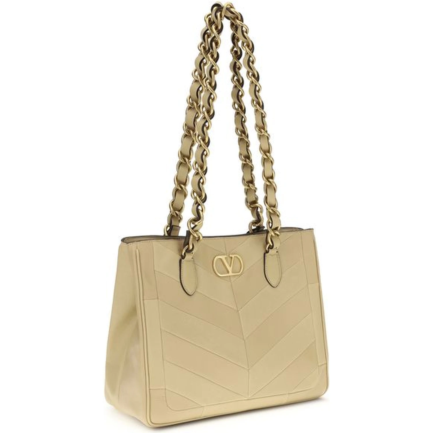 Gold Napa Leather / Calf Bos Taurus Shoulder Bag