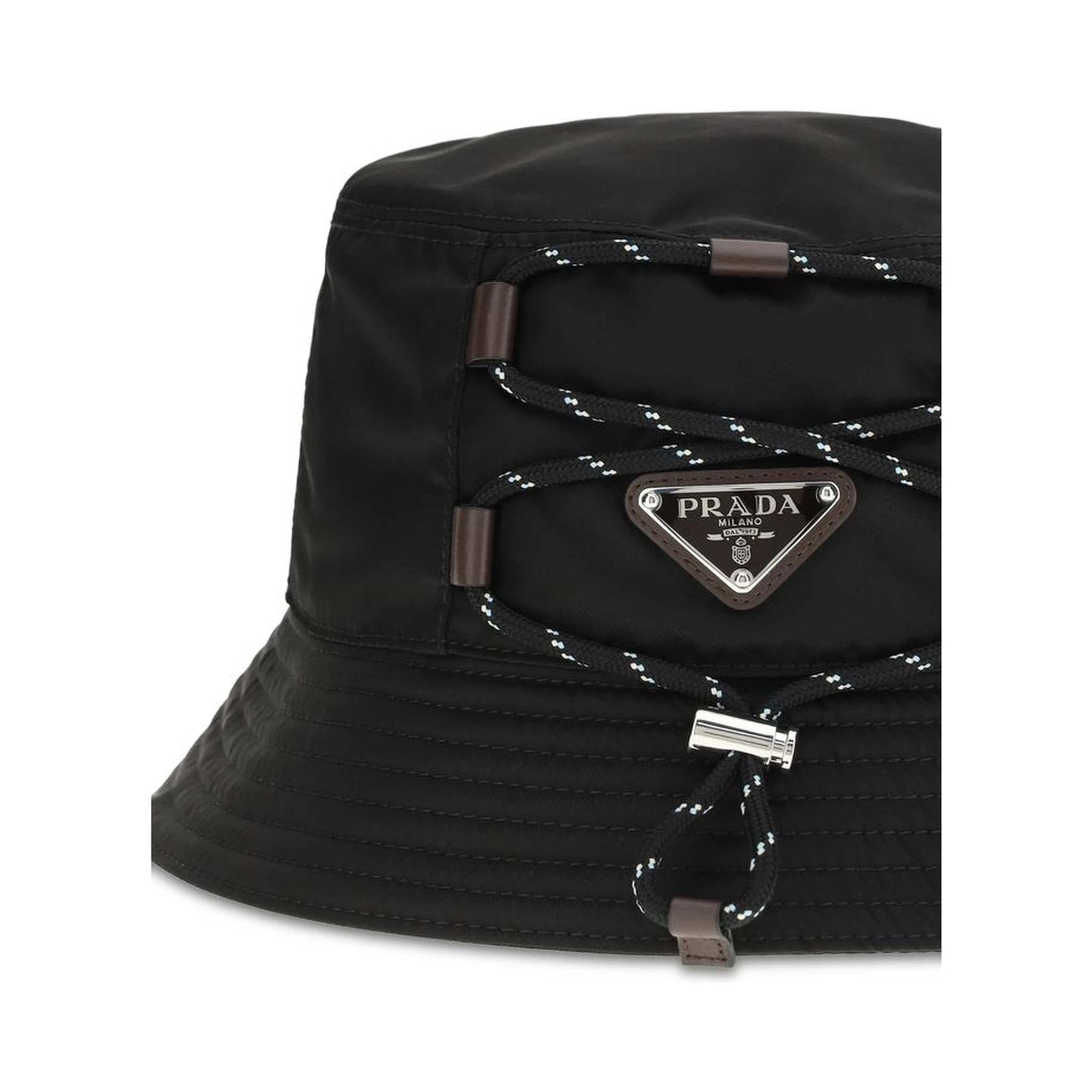 Black Recycled Polyamide Bucket Hat