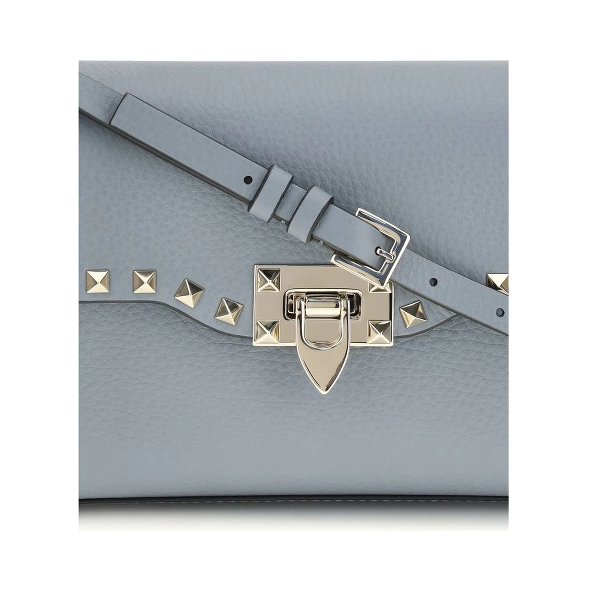 حقيبة كتف بوس توروس من جلد العجل الأزرق