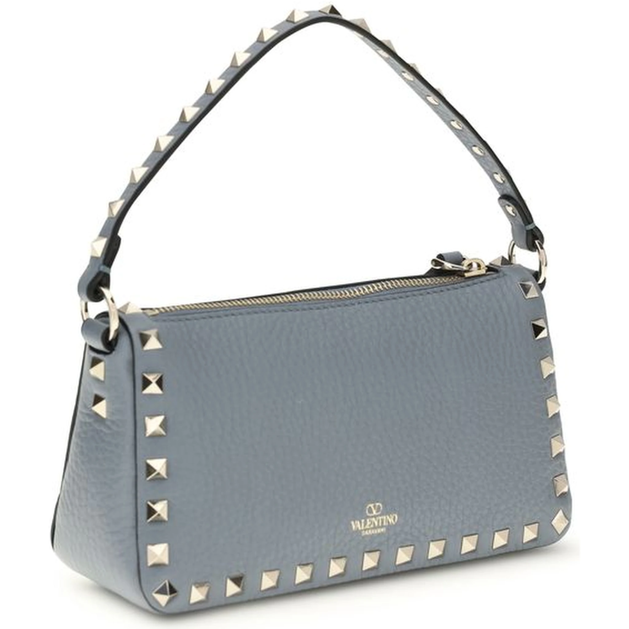 حقيبة كتف بوس توروس من جلد العجل الأزرق