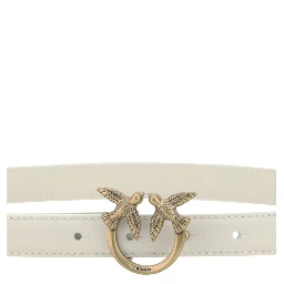 حزام بوس توروس العادي من جلد العجل الأبيض