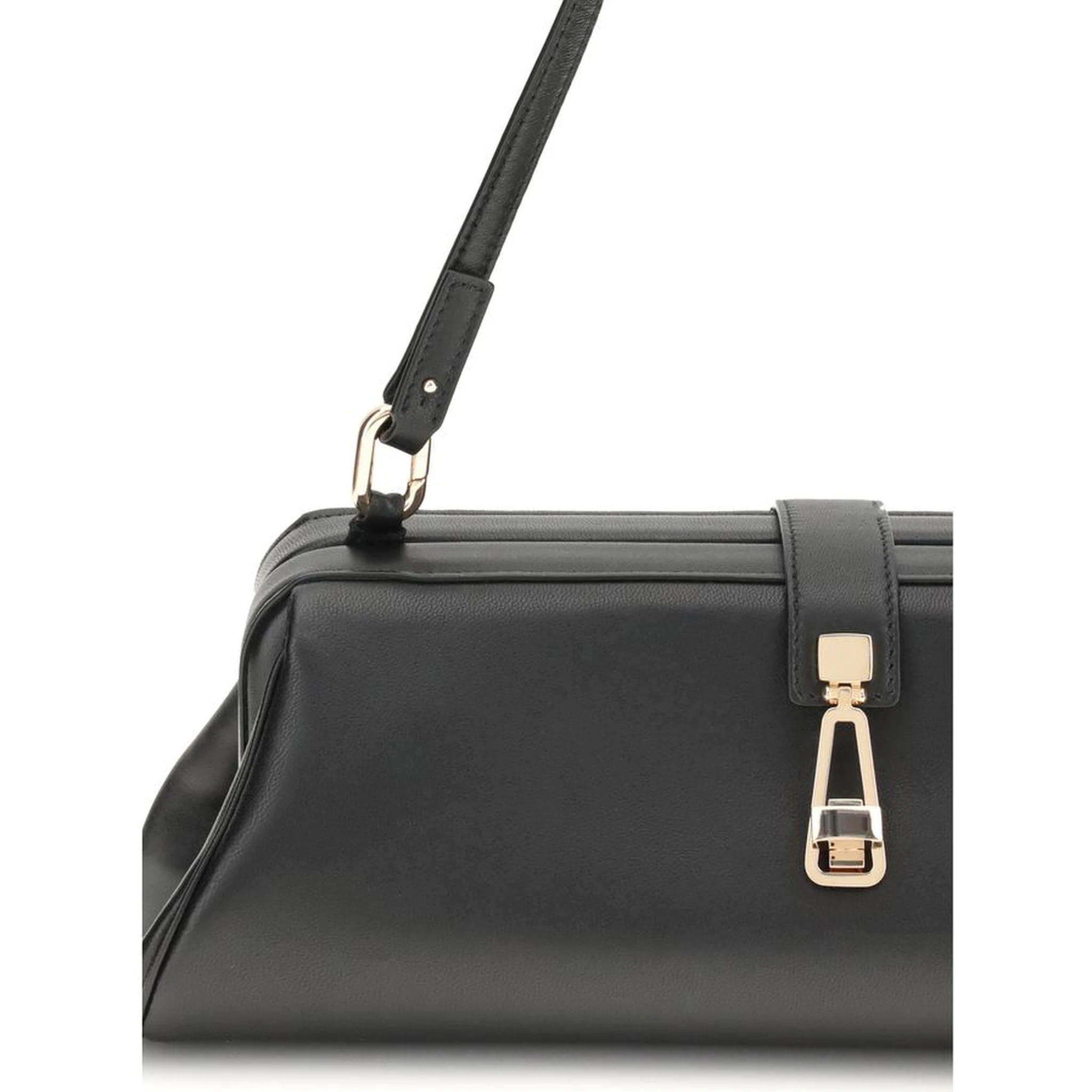 Black Calf Leather Bos Taurus Clutch Bag
