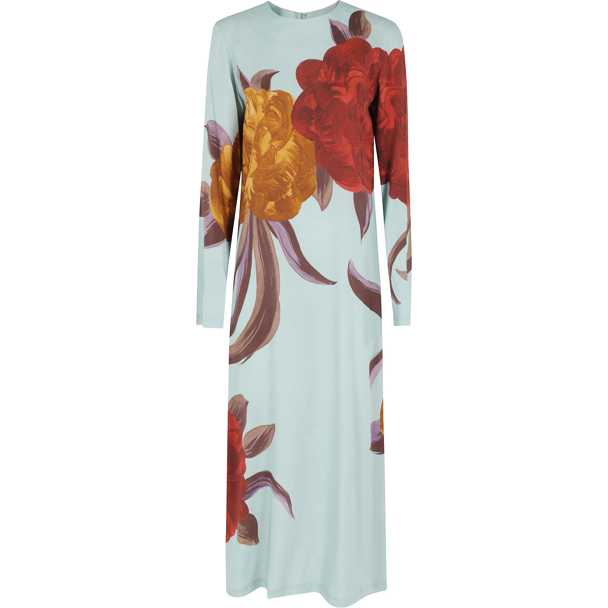 فستان واسع بأكمام طويلة