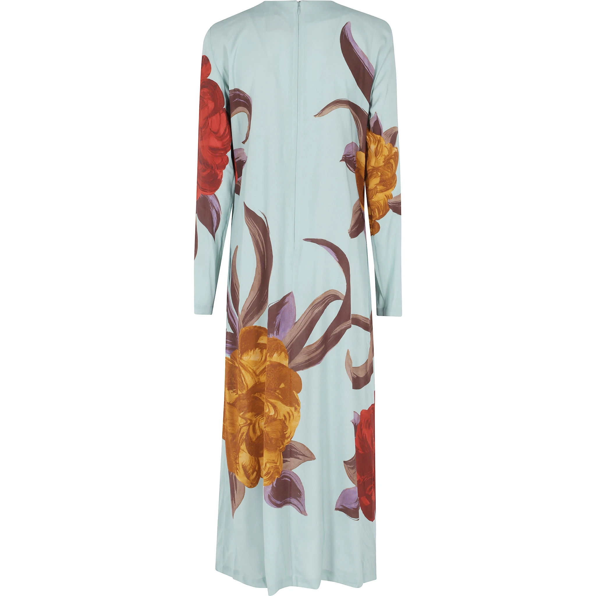 فستان واسع بأكمام طويلة