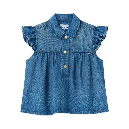 GANNI Top Blue