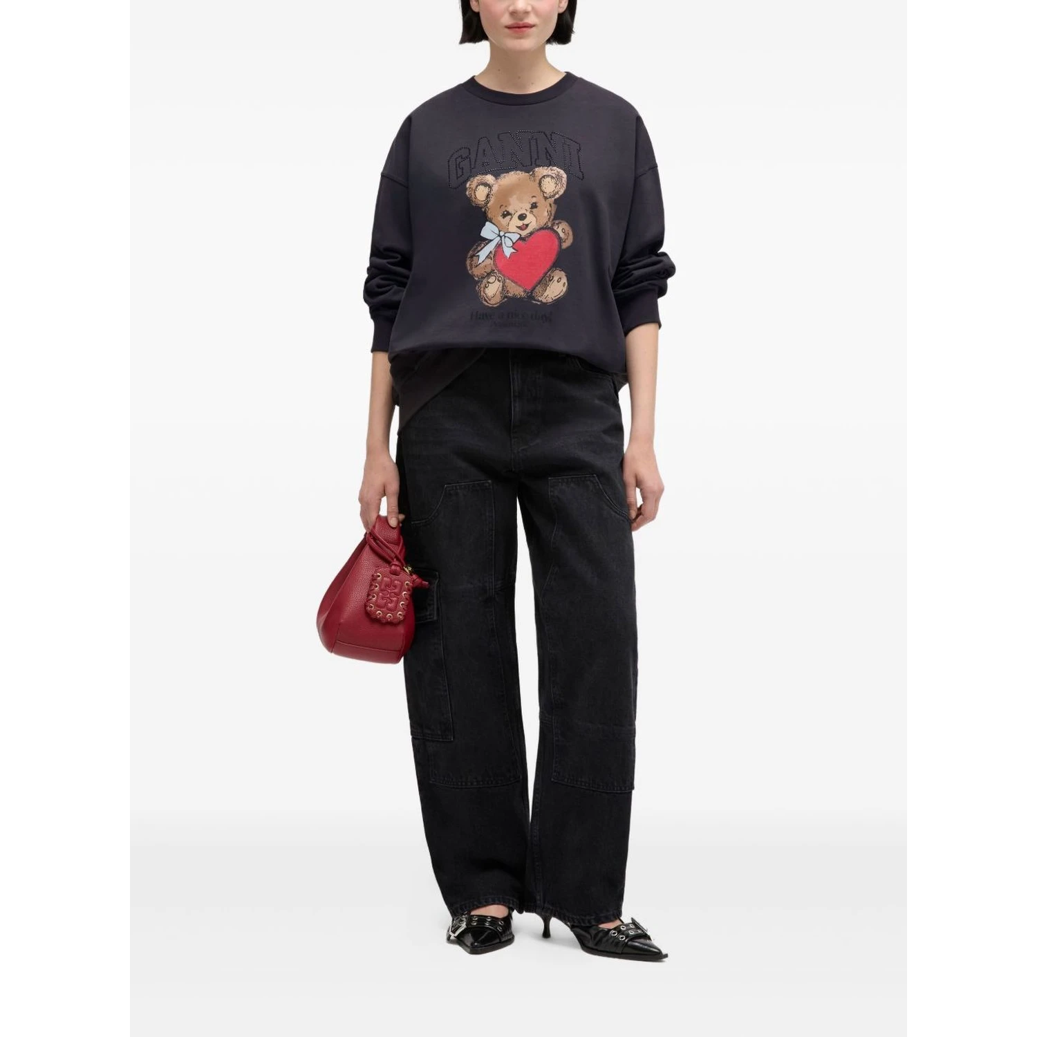 GANNI Sweaters Black