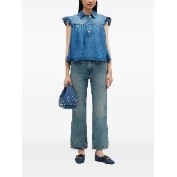 GANNI Top Blue