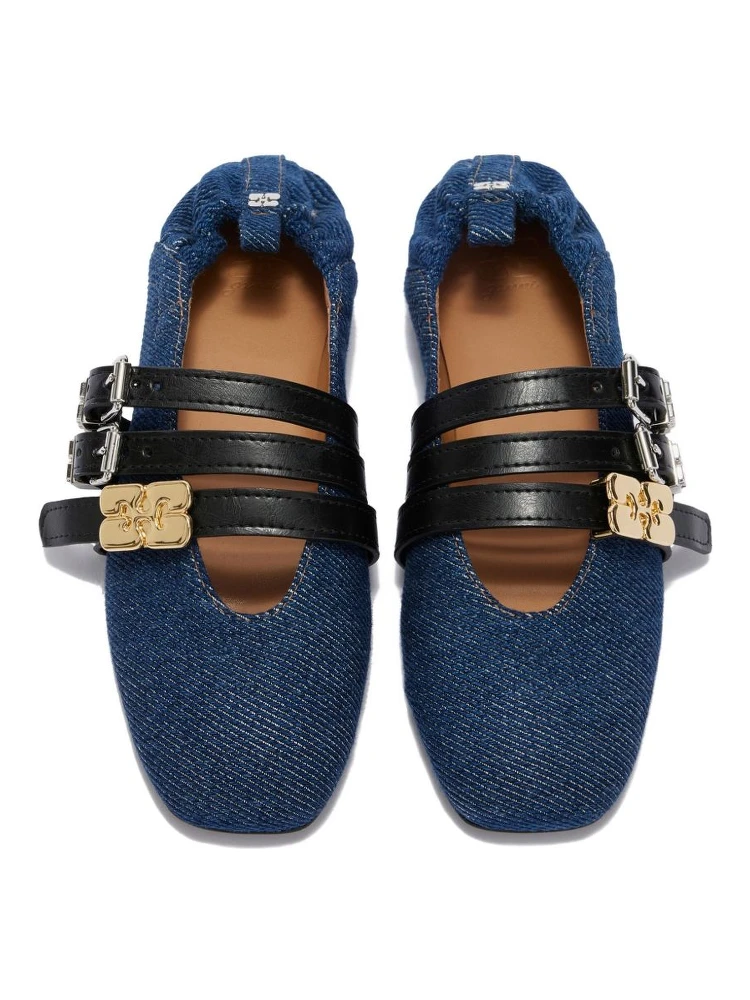 GANNI Flat shoes Blue alternative