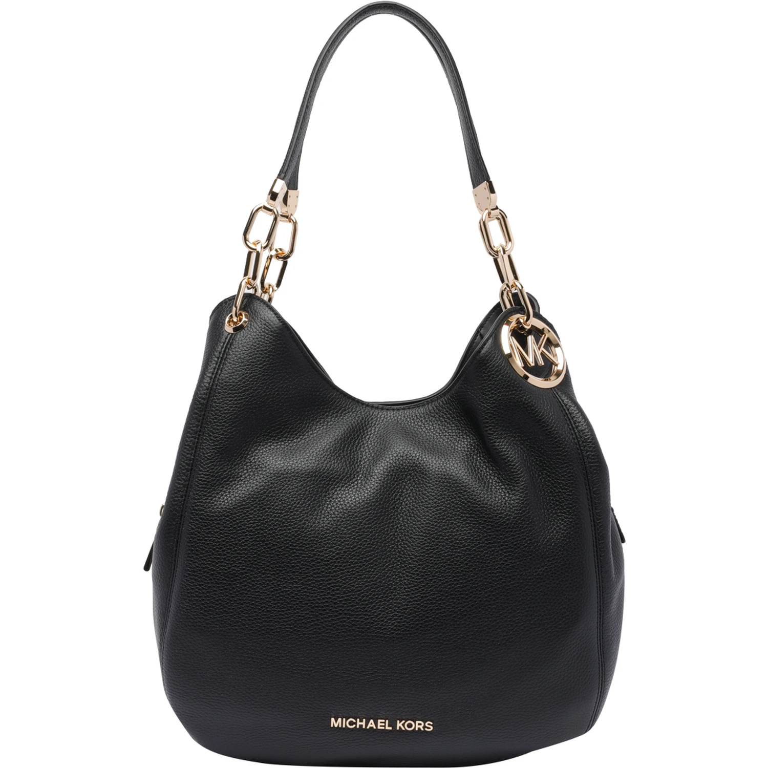 Lillie Large Pebbled Leather Shoulder Bag