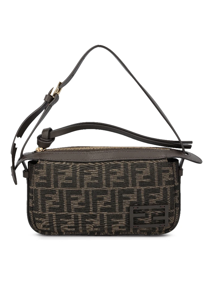 Simply Mini FF jacquard fabric shoulder bag