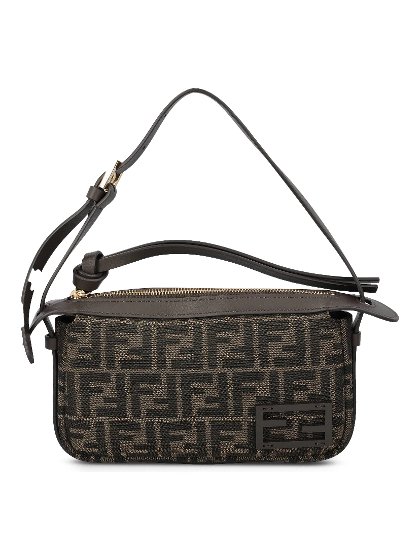 Simply Mini FF jacquard fabric shoulder bag