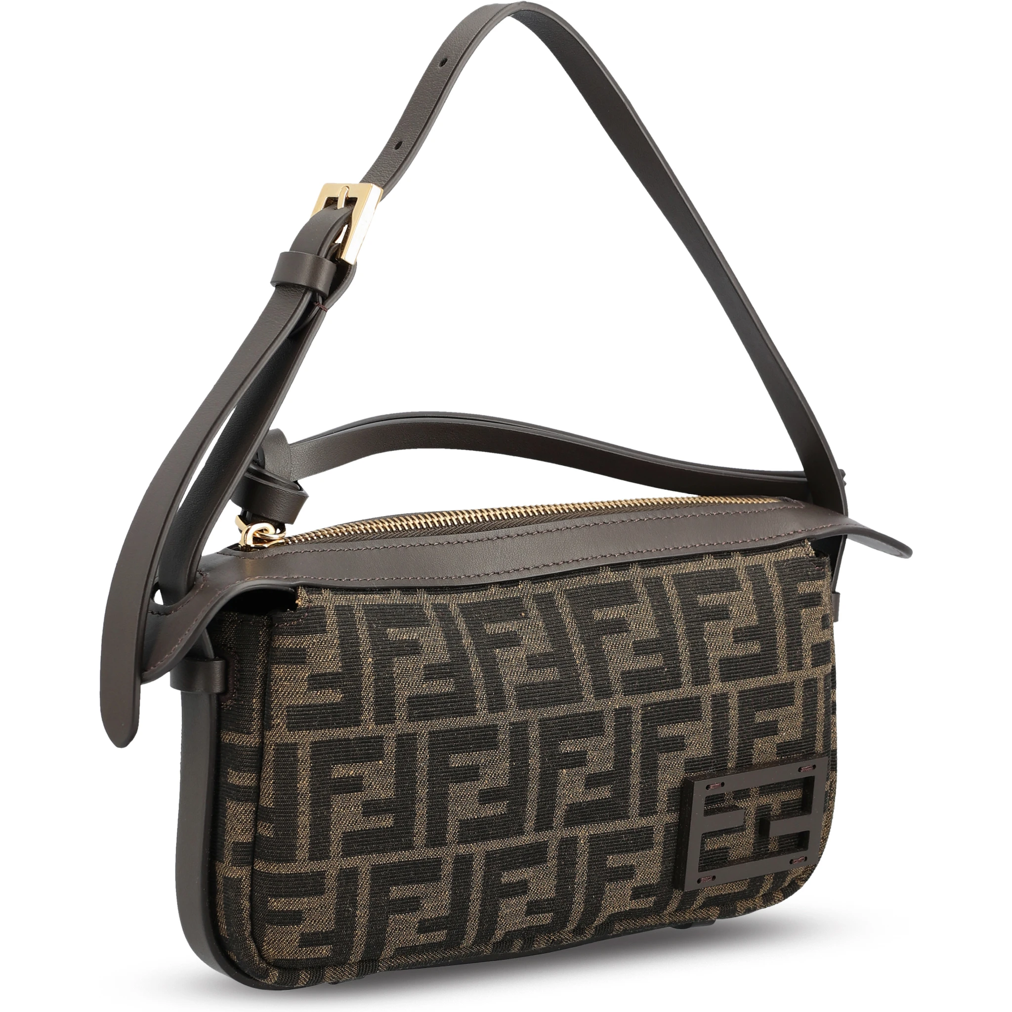 Simply Mini FF jacquard fabric shoulder bag