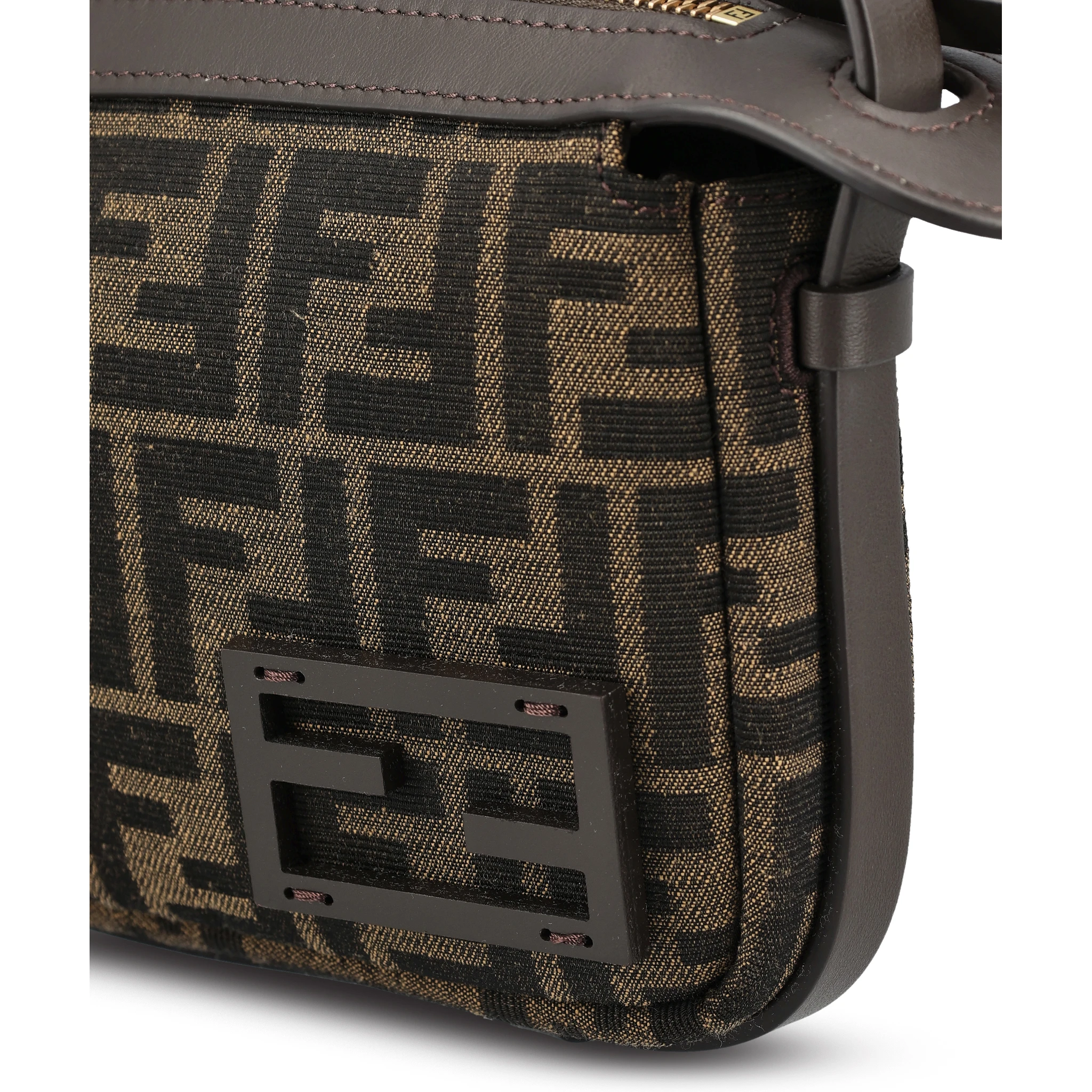 Simply Mini FF jacquard fabric shoulder bag