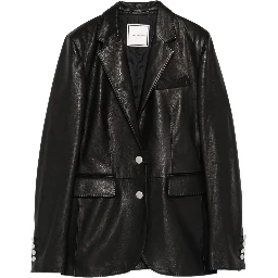 LEATHER BLAZER