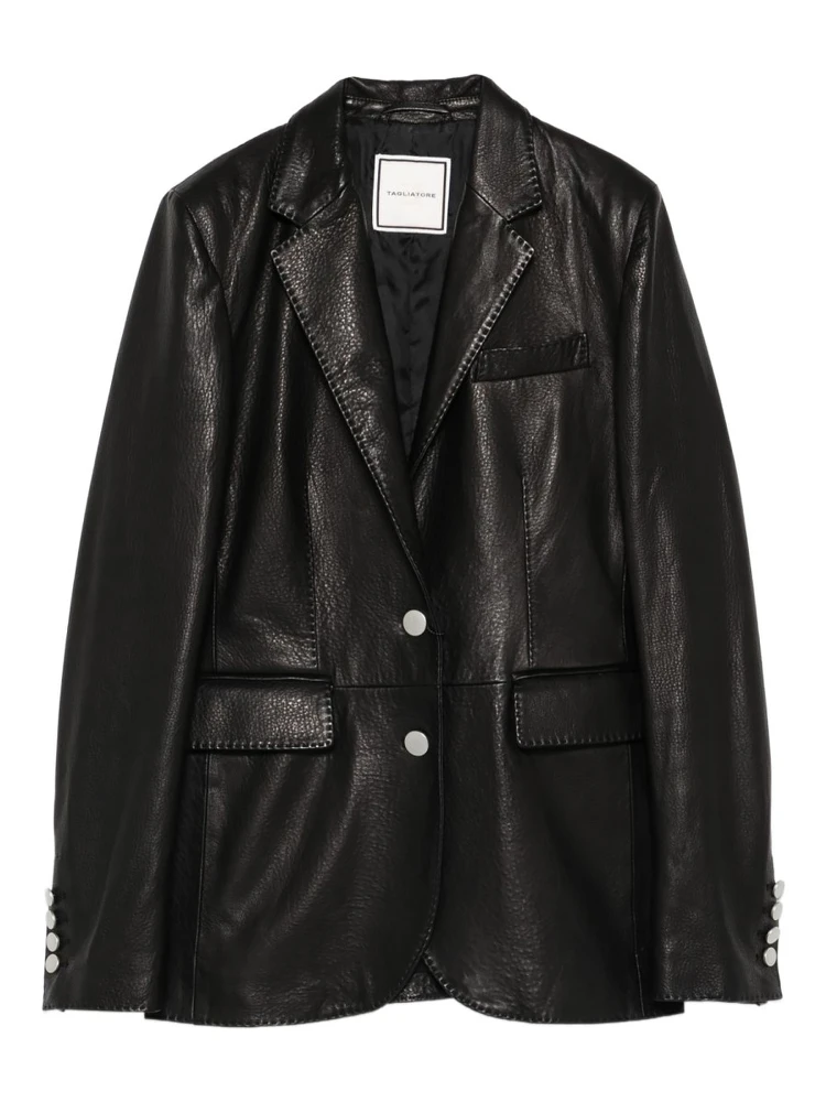 LEATHER BLAZER