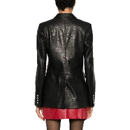 LEATHER BLAZER
