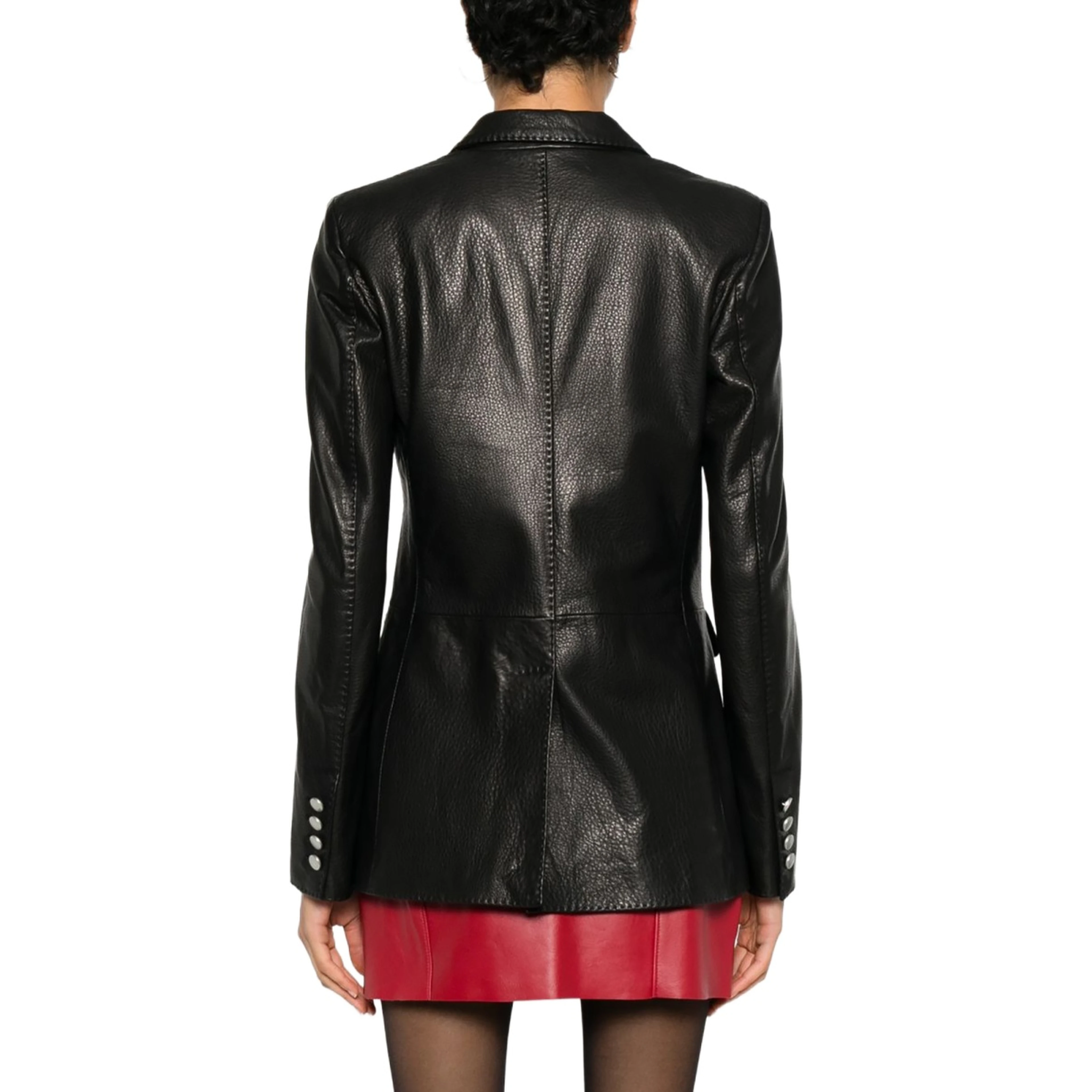 LEATHER BLAZER
