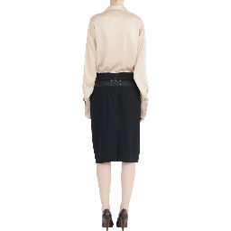 "FOUR STITCHES" MIDI SKIRT