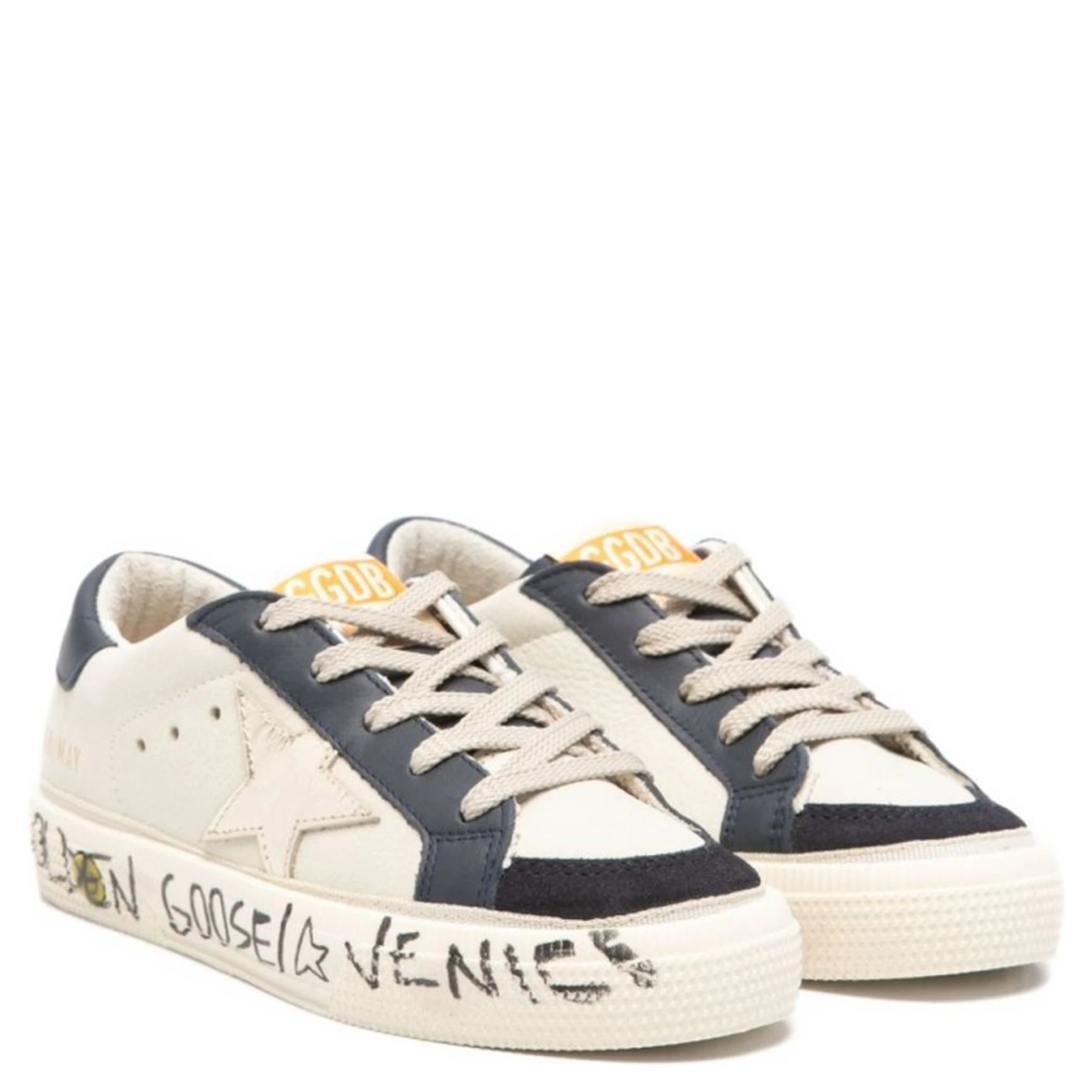 may nabuk upper and vamp suede toe leather tongue and heel laminated star signature foxing