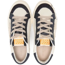 may nabuk upper and vamp suede toe leather tongue and heel laminated star signature foxing