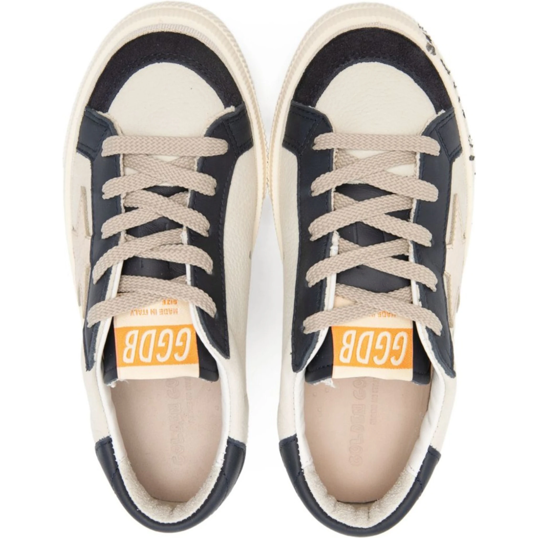 may nabuk upper and vamp suede toe leather tongue and heel laminated star signature foxing