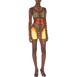 HIGH NECK TOP WITH PRINT