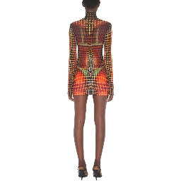 HIGH NECK TOP WITH PRINT