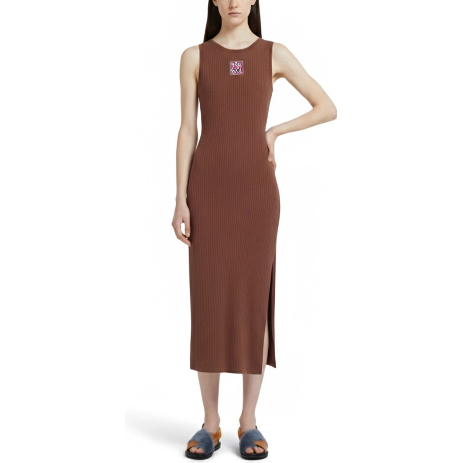"MARNI FRAME" LOGO MIDI DRESS