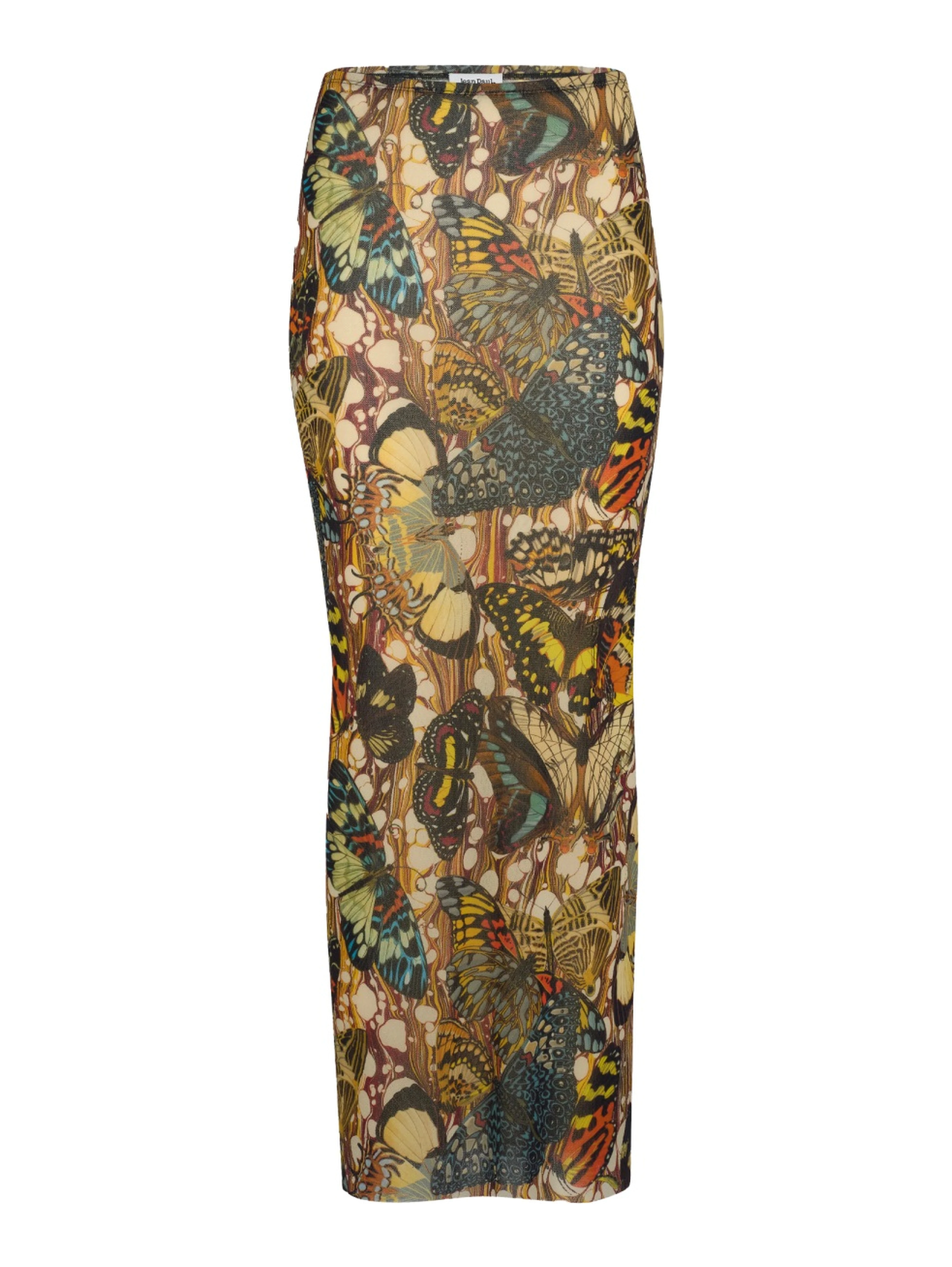 LONG SKIRT WITH "BOW TIE" PRINT