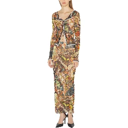 LONG SKIRT WITH "BOW TIE" PRINT