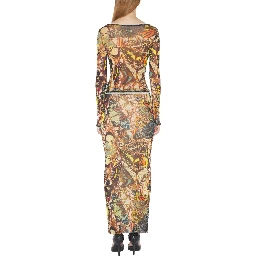 LONG SKIRT WITH "BOW TIE" PRINT
