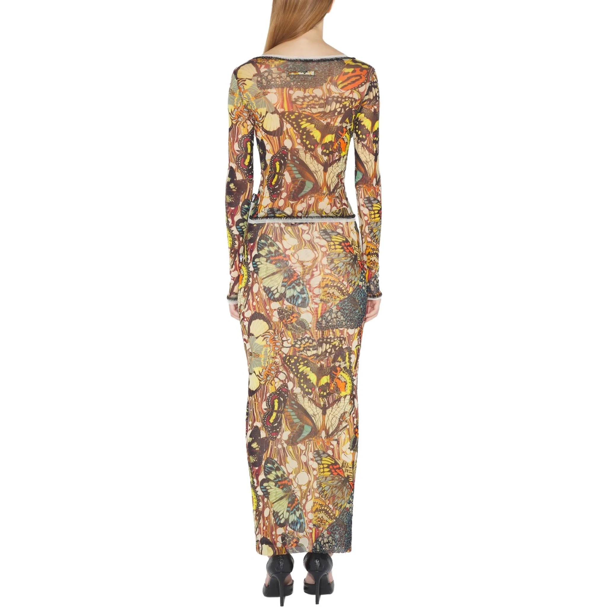 LONG SKIRT WITH "BOW TIE" PRINT