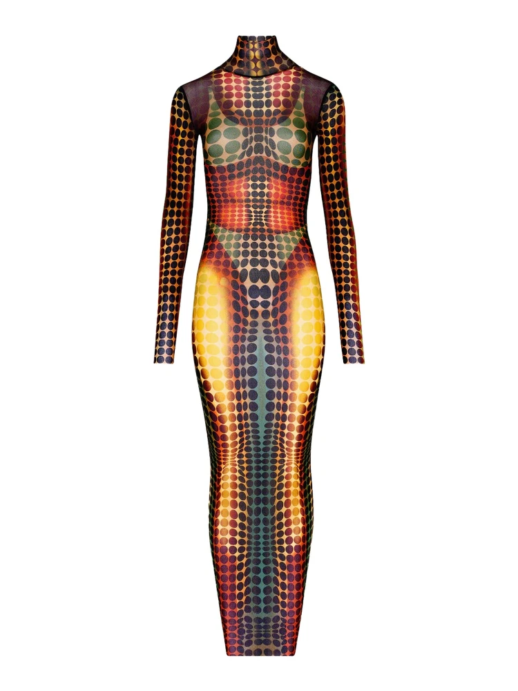 LONG DRESS WITH PRINT