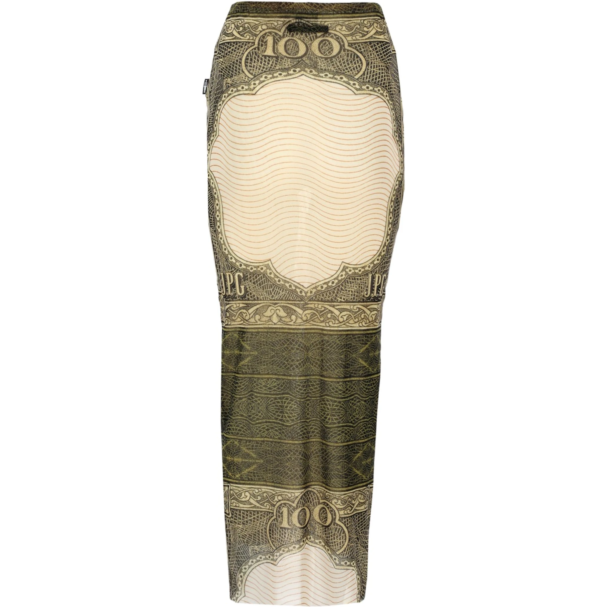 LONG SKIRT WITH "CARTOUCHE" PRINT