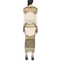 LONG SKIRT WITH "CARTOUCHE" PRINT