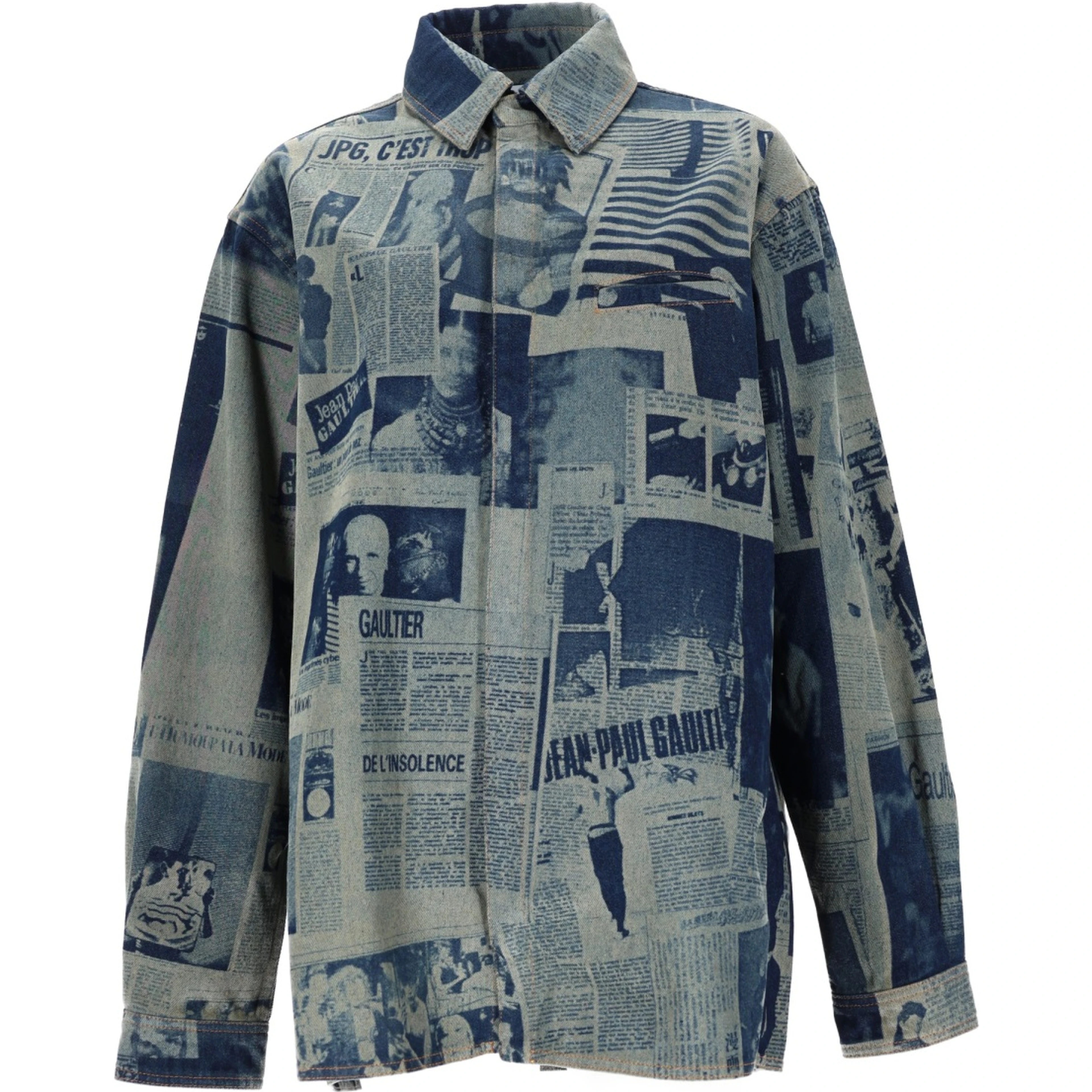 SHIRT WITH "NEWSPAPER" PRINT