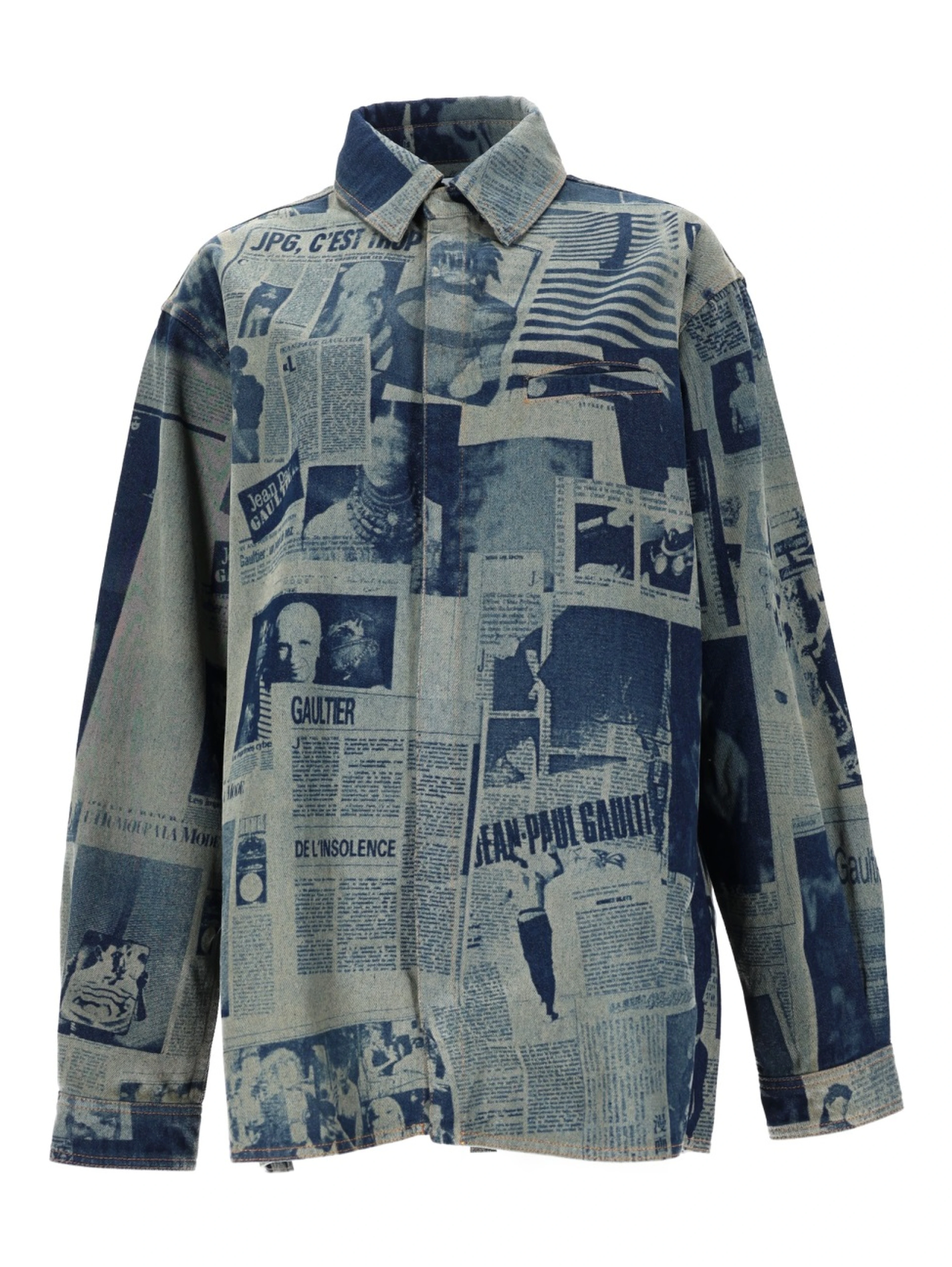 SHIRT WITH "NEWSPAPER" PRINT