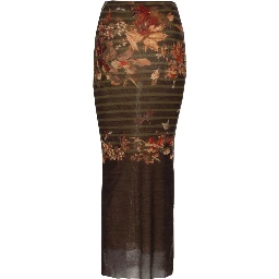 LONG SKIRT WITH "MARINIERE GRAPE" PRINT