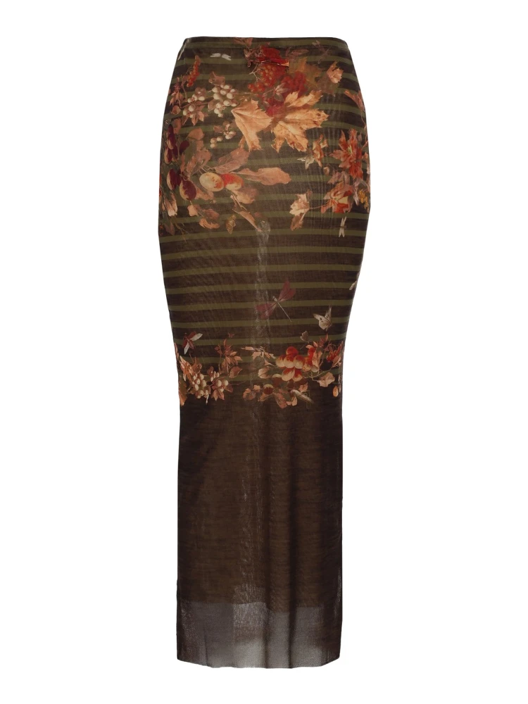 LONG SKIRT WITH "MARINIERE GRAPE" PRINT alternative